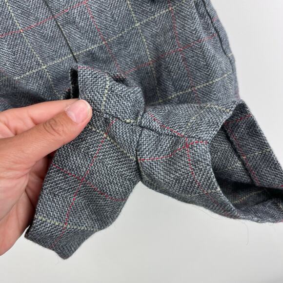 Vintage Gray Plaid Kids Romper - Picture 5 of 7